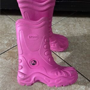 CROCS Fuchsia Kids' Boots